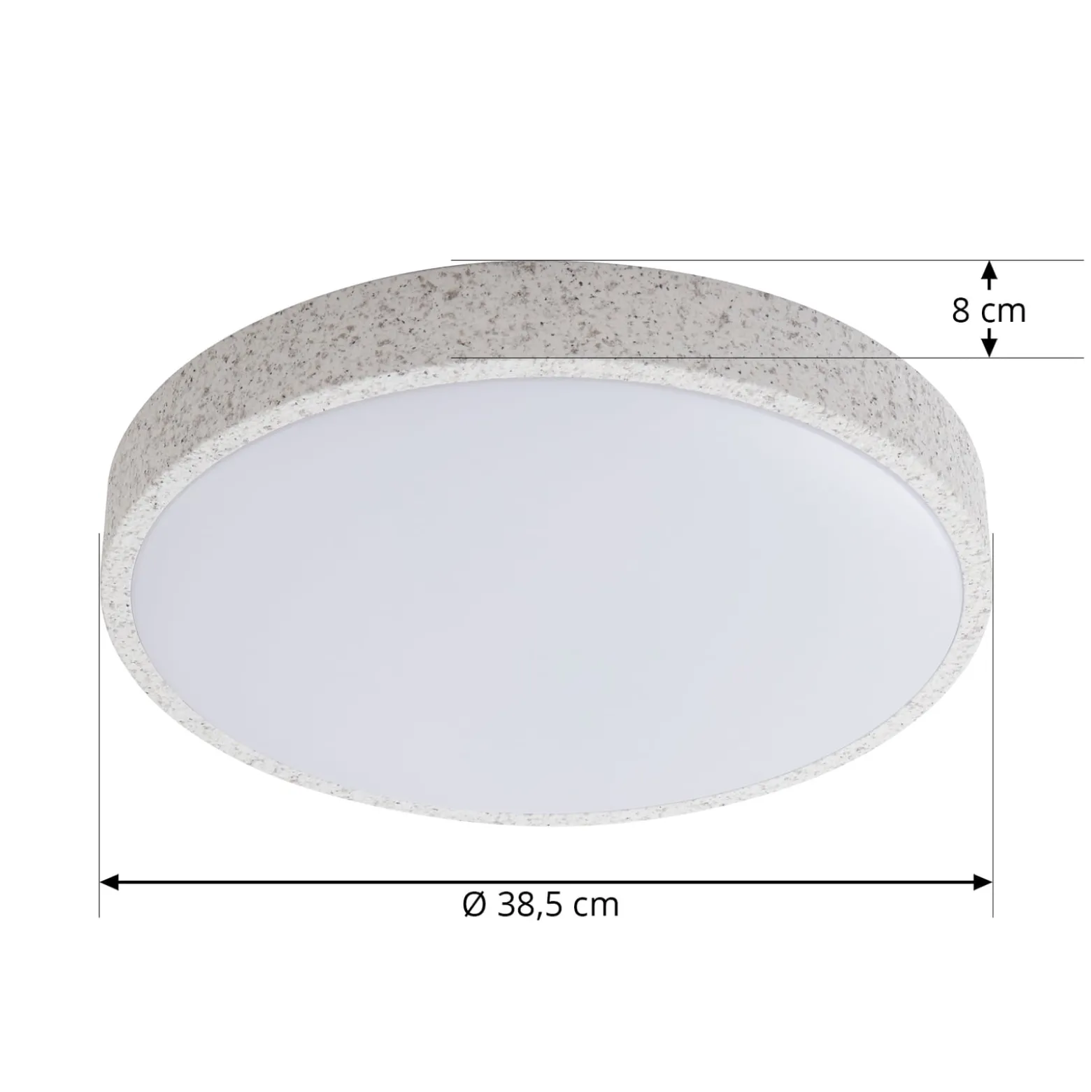 Lindby Smart LED-Deckenlampe Elmor Ø39cm grau RGB CCT Tuya