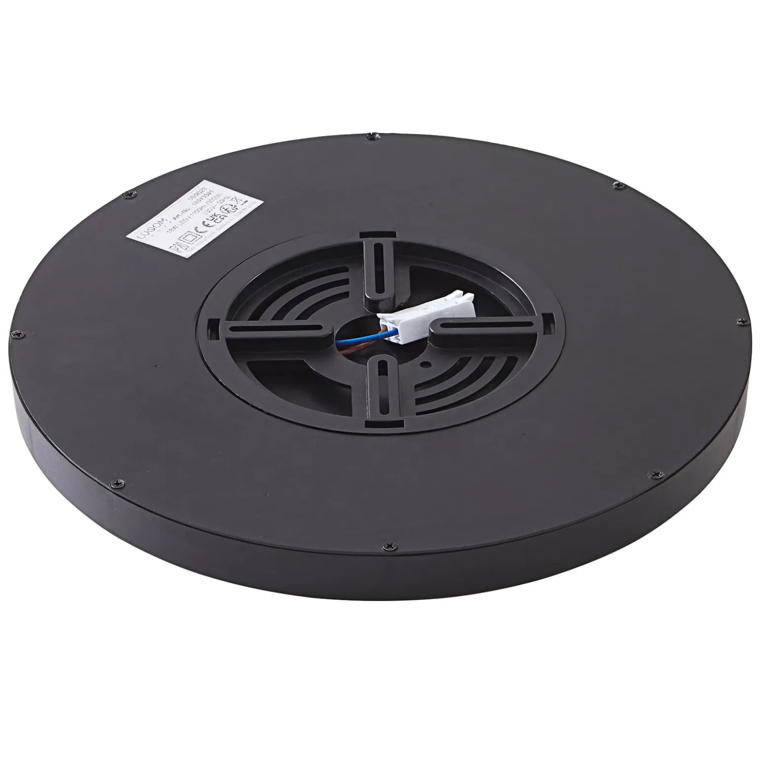 Lindby Smart LED-Deckenleuchte Pravin, Ø 23 cm, CCT, schwarz