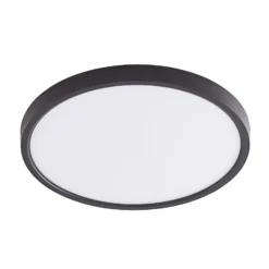 Lindby Smart LED-Deckenleuchte Pravin, Ø 23 cm, CCT, schwarz