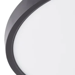 Lindby Smart LED-Deckenleuchte Pravin, Ø 40 cm, CCT, schwarz
