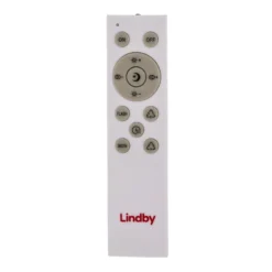 Lindby Smart LED-Deckenleuchte Innes Holz Ø39cm RGB CCT Tuya