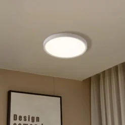 Lindby Smart LED-Deckenleuchte Deika, Ø 30 cm, weiß, Tuya