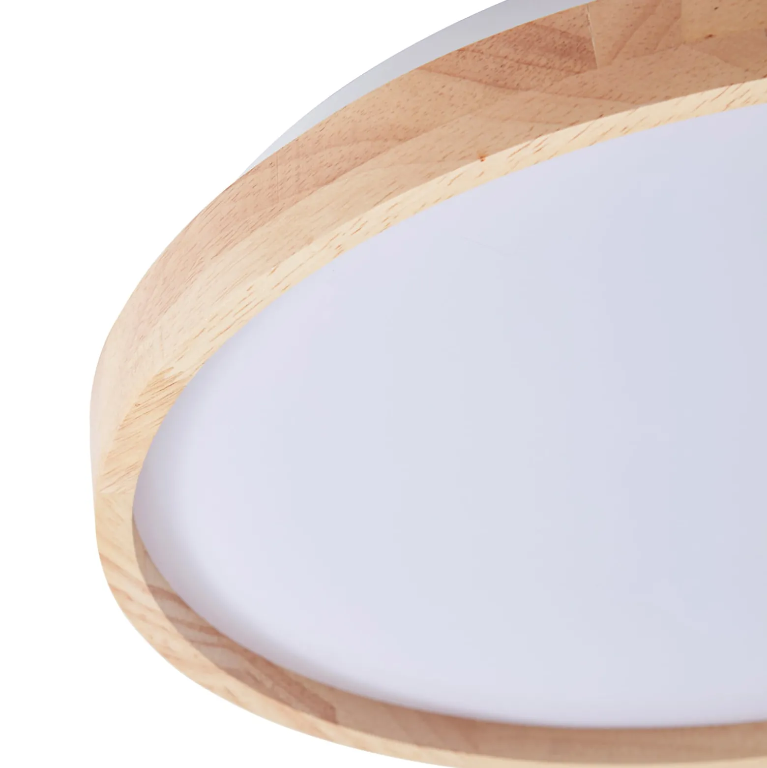 Lindby Smart LED-Deckenleuchte Mirren Holz Ø49,5cm CCT Tuya
