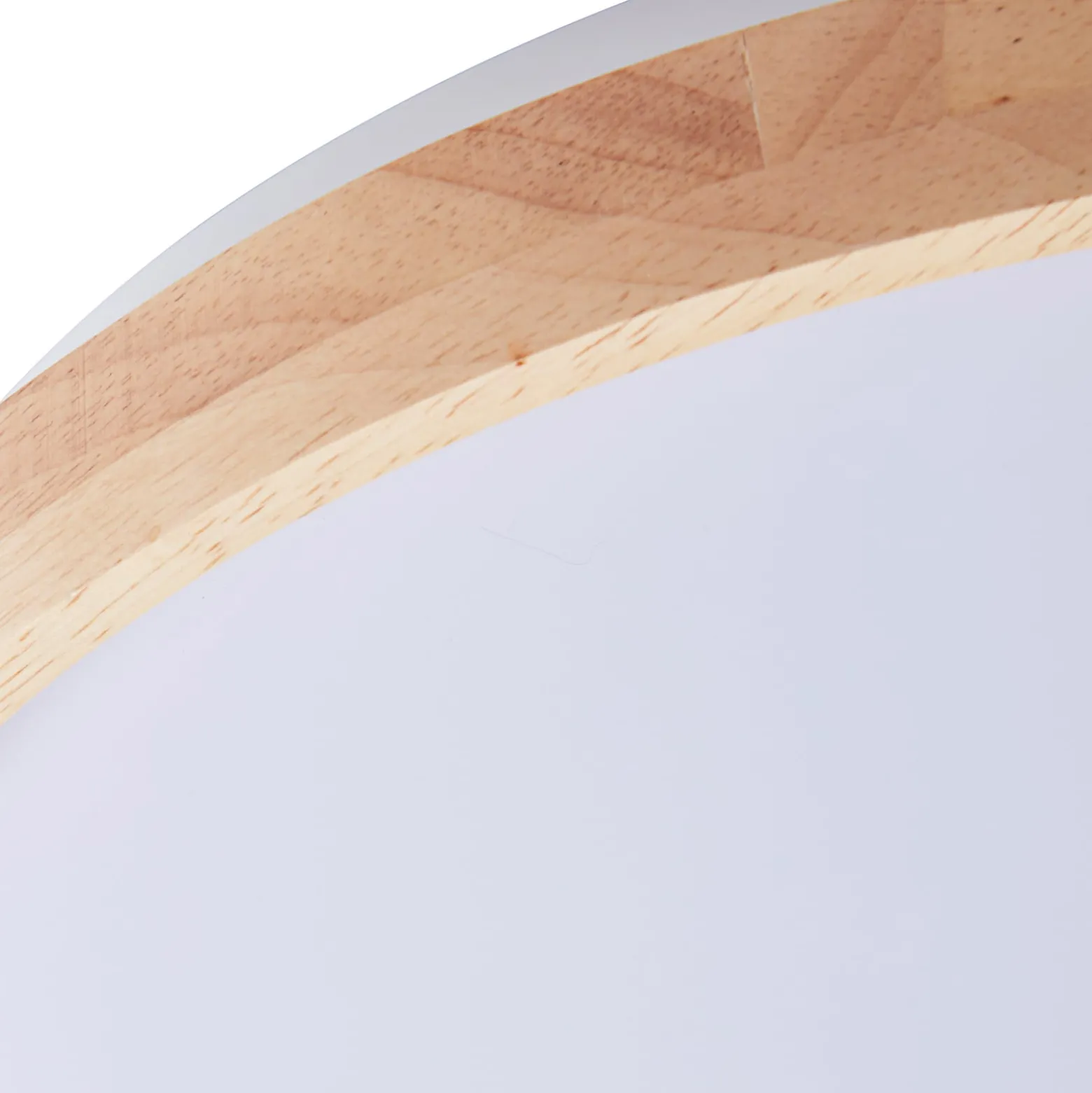 Lindby Smart LED-Deckenleuchte Mirren Holz Ø39,5cm CCT Tuya