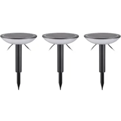 Lindby Smart LED-Erdspießleuchte Thalas, CCT ,RGB, Tuya, 3er
