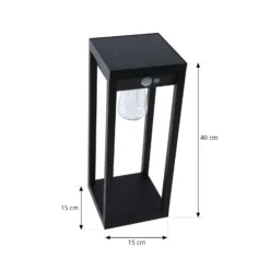 Lindby Smart LED-Solar-Sockelleuchte Enea, Sensor, CCT, RGB