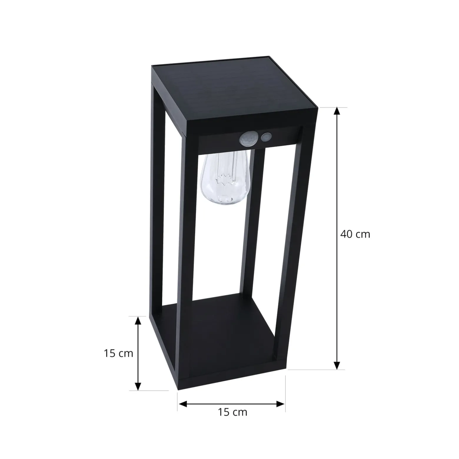 Lindby Smart LED-Solar-Sockelleuchte Enea, Sensor, CCT, RGB
