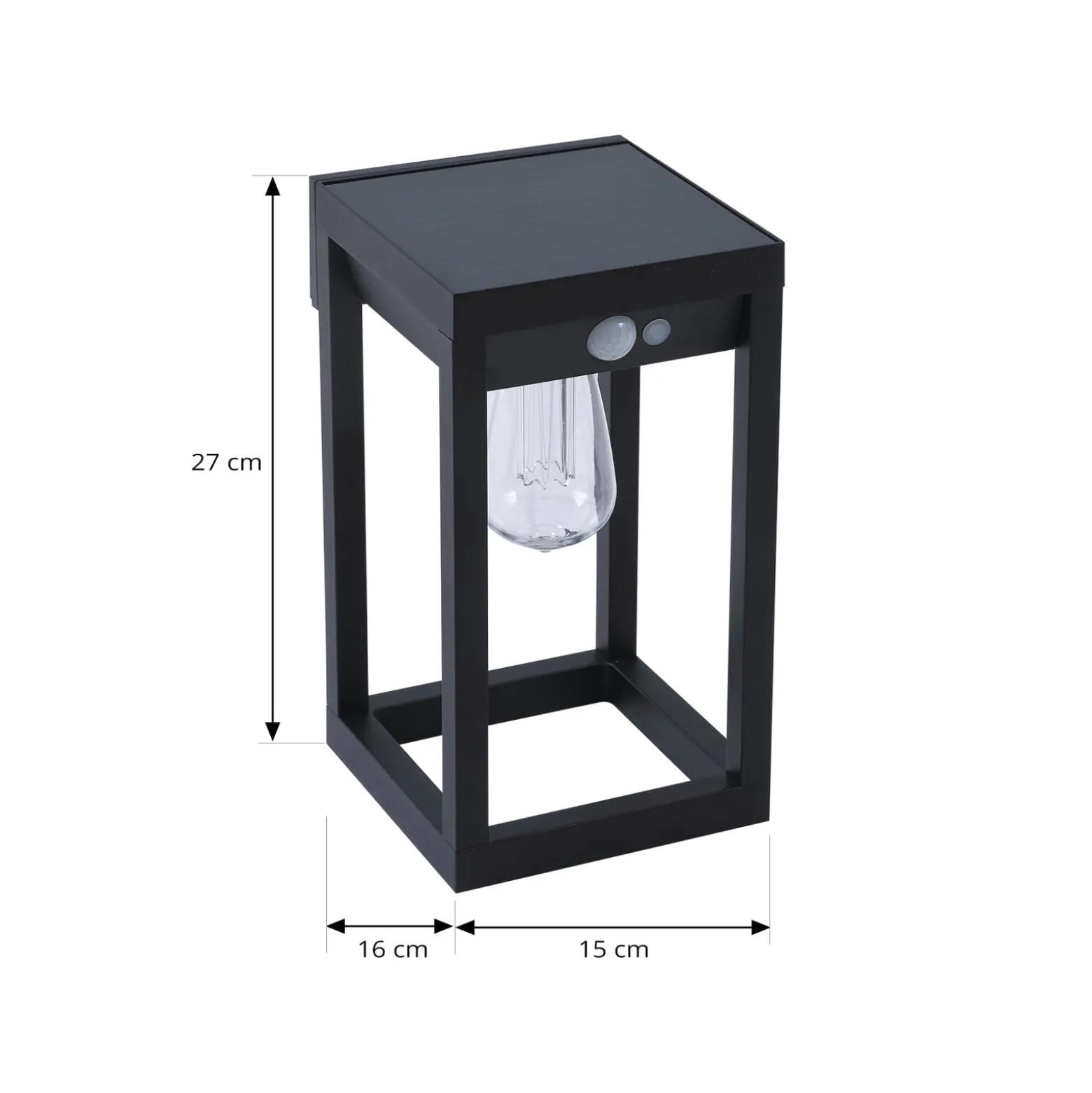Lindby Smart LED-Solarwandlampe Enea, Sensor, CCT, RGB, Tuya