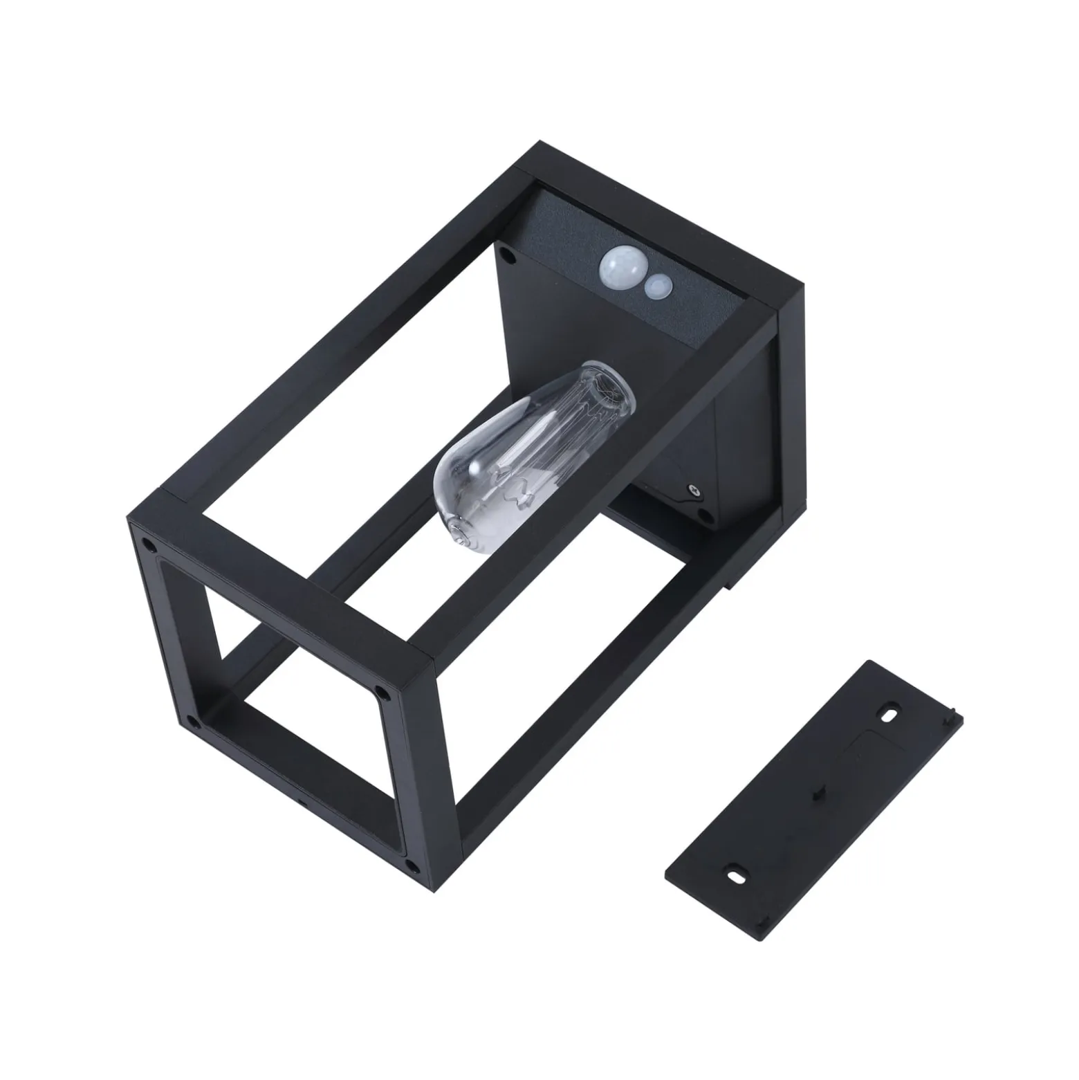 Lindby Smart LED-Solarwandlampe Enea, Sensor, CCT, RGB, Tuya