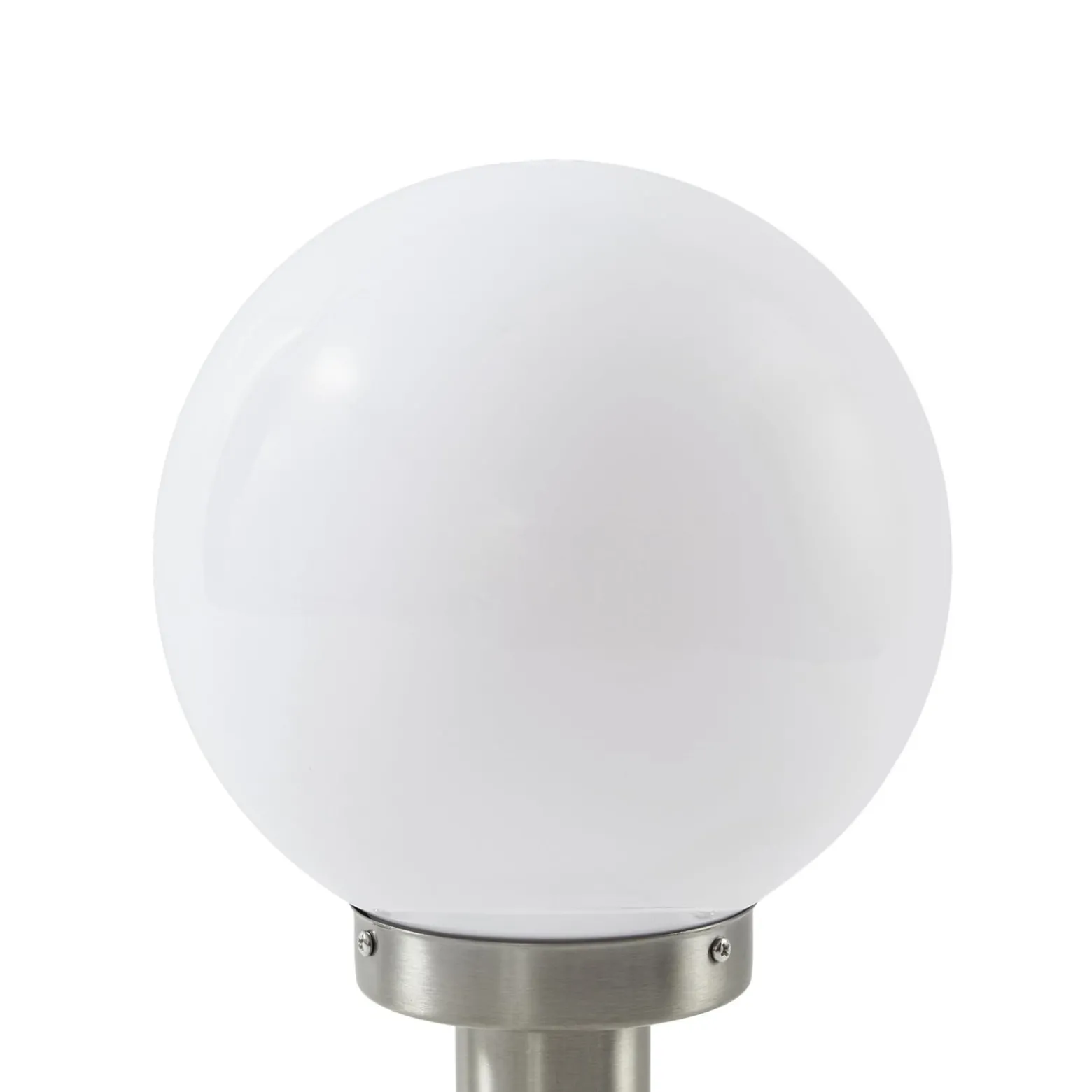 Lindby Sockellampe Vedran, 45 cm, Edelstahl, Sensor