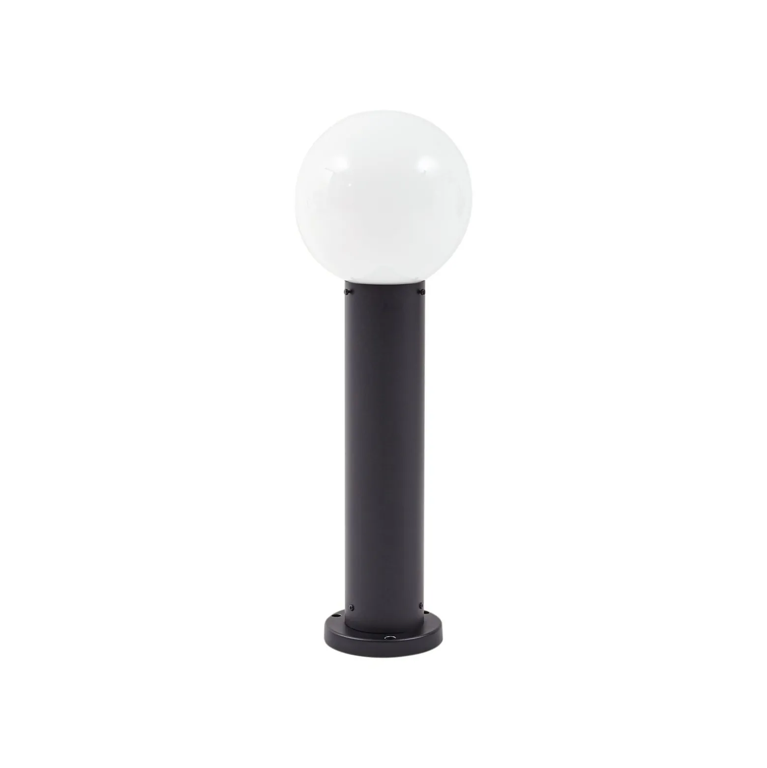 Lindby Sockelleuchte Dangan, schwarz/weiß, Höhe 60 cm, Glas