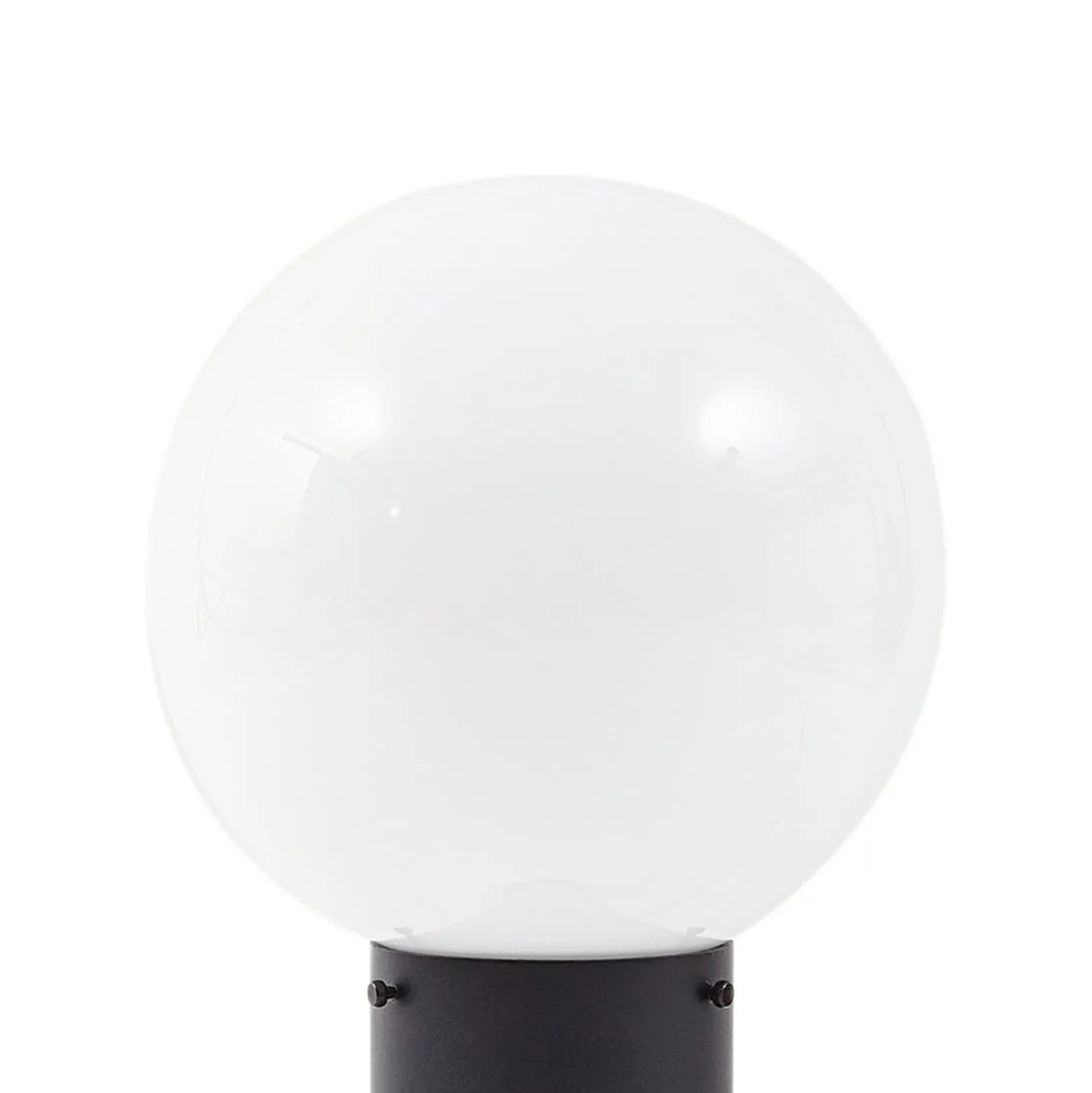 Lindby Sockelleuchte Dangan, schwarz/weiß, Höhe 60 cm, Glas