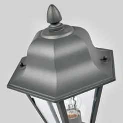 Lindby Sockelleuchte Edana, 52 cm, anthrazit, E27, IP44