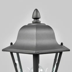 Lindby Sockelleuchte Edana, 52 cm, anthrazit, E27, IP44