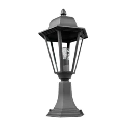 Lindby Sockelleuchte Edana, 52 cm, anthrazit, E27, IP44