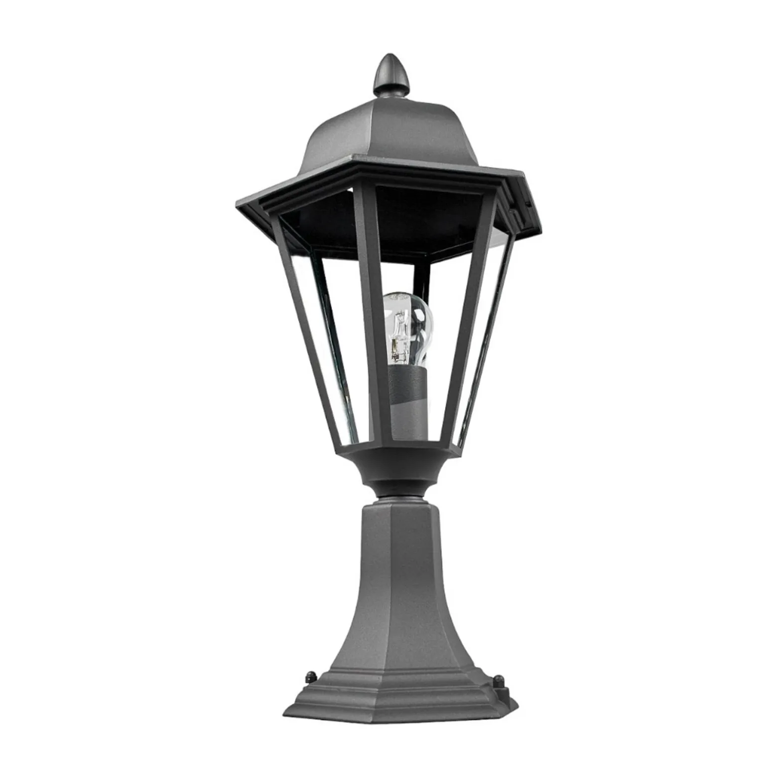 Lindby Sockelleuchte Edana, 52 cm, anthrazit, E27, IP44