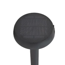 Lindby Solar-LED-Erdspießleuchte Brinca, schwarz, PC, Sensor