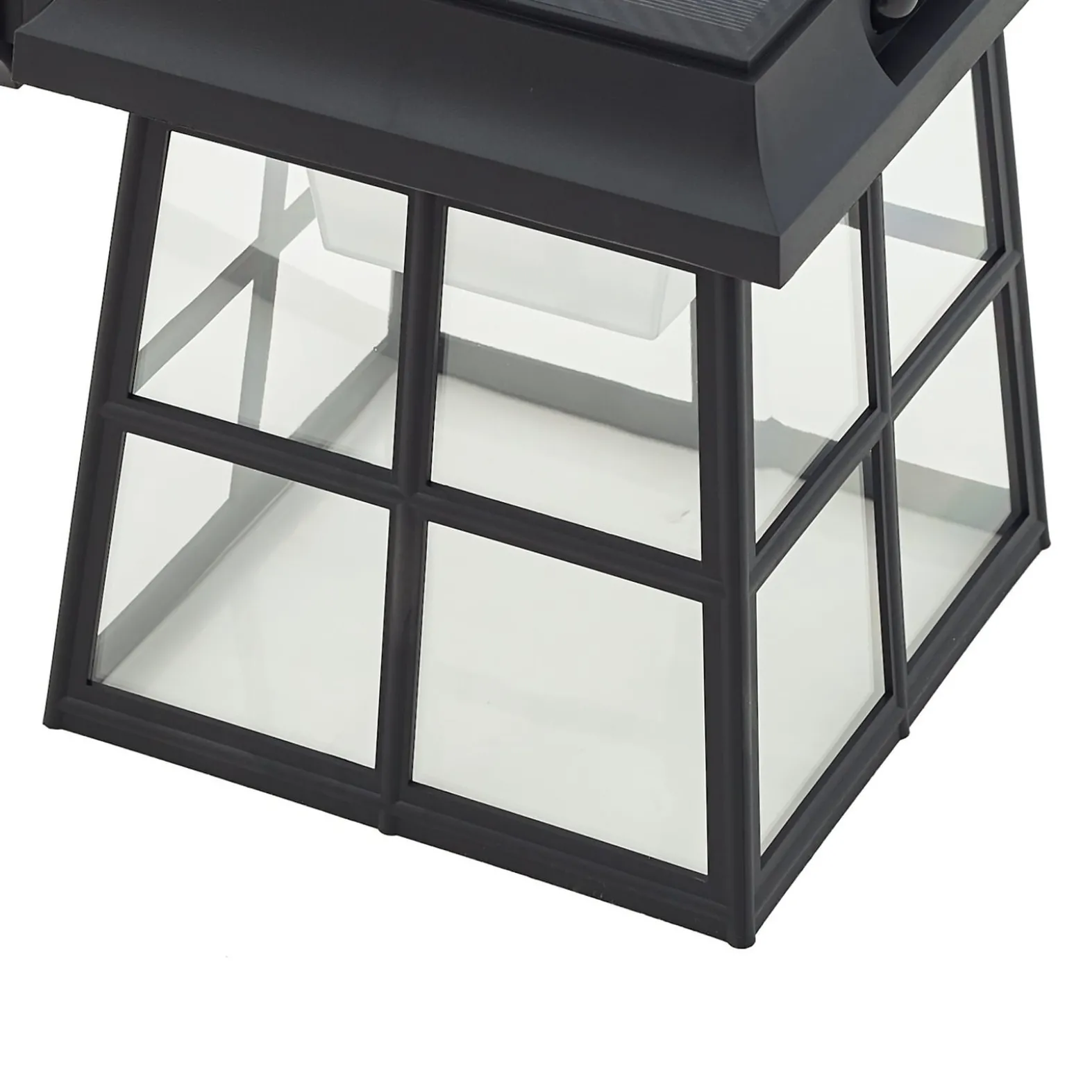 Lindby Solar-LED-Wandleuchte Latarka, Höhe 24 cm, Sensor