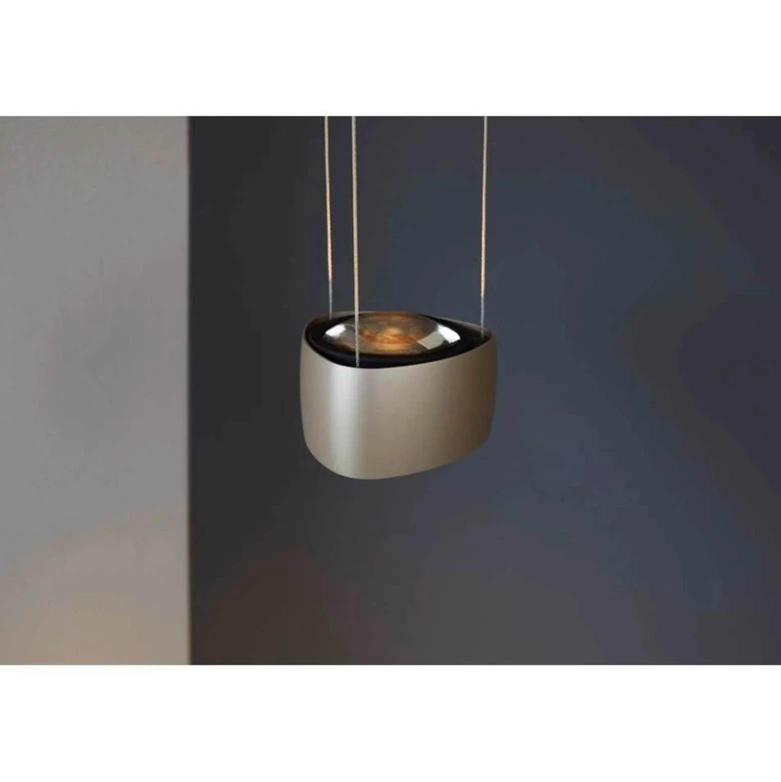 LOOM DESIGN LED-Pendelleuchte Air, beige, Alu, 13 cm