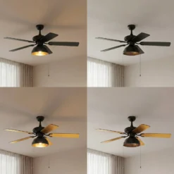 Lucande Deckenventilator mit Licht Shamoian, leise, Ø 130 cm