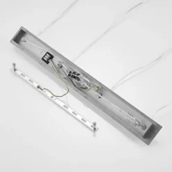 Lucande Gesja Pendellampe, 4-fl., lang, chrom