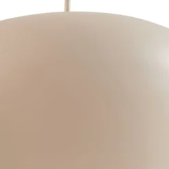 Lucande Hängeleuchte Malisa, beige, 3-fl., Metall, 90 cm