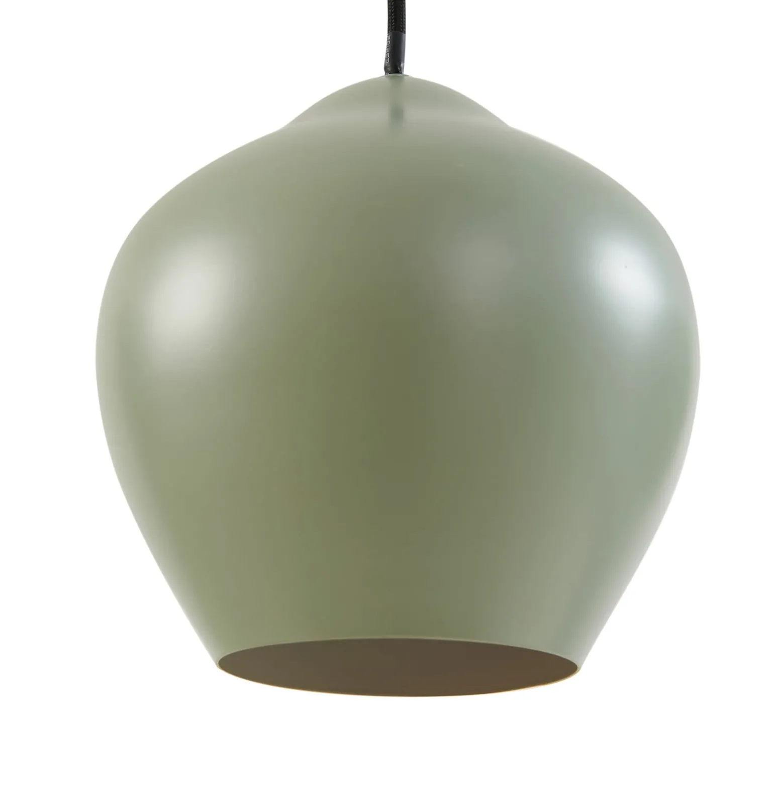 Lucande Hängeleuchte Malisa, grün, 3-fl., Metall, Länge 90cm