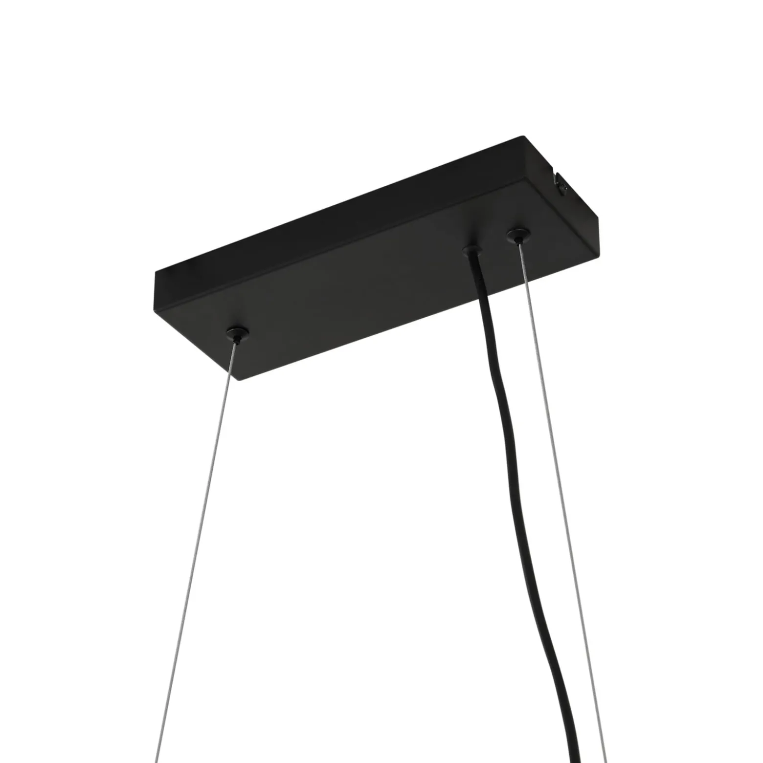 Lucande Hängeleuchte Naelen, schwarz/grau, 125 cm, Glas, G9