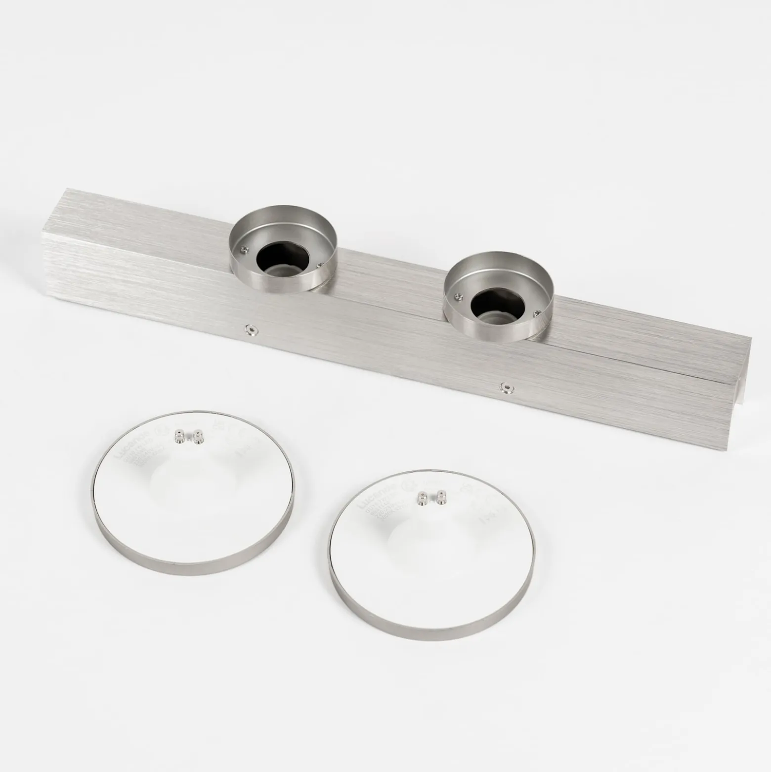 Lucande Kellino Deckenleuchte, 2-flammig, nickel