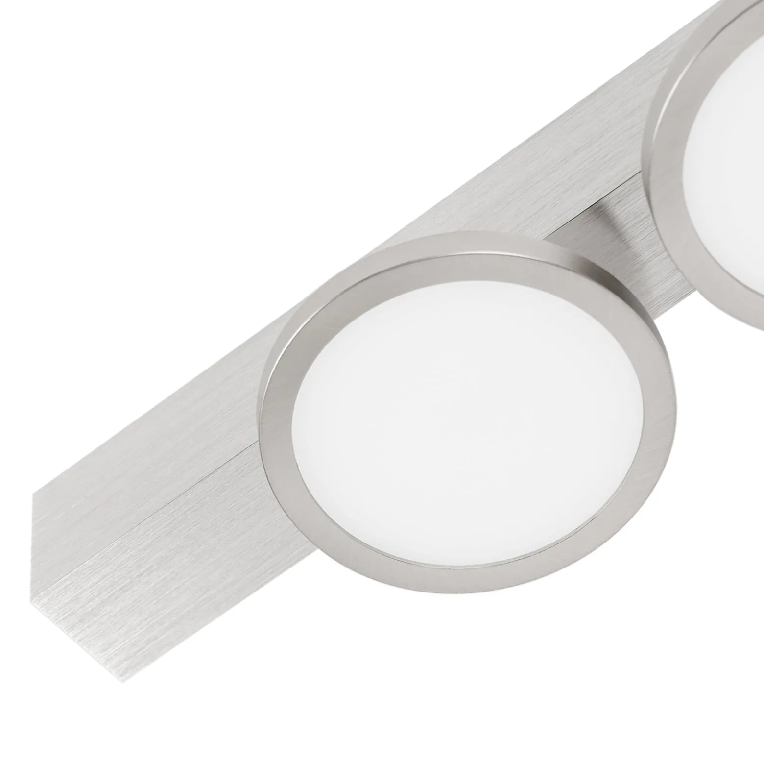 Lucande Kellino Deckenleuchte, 2-flammig, nickel