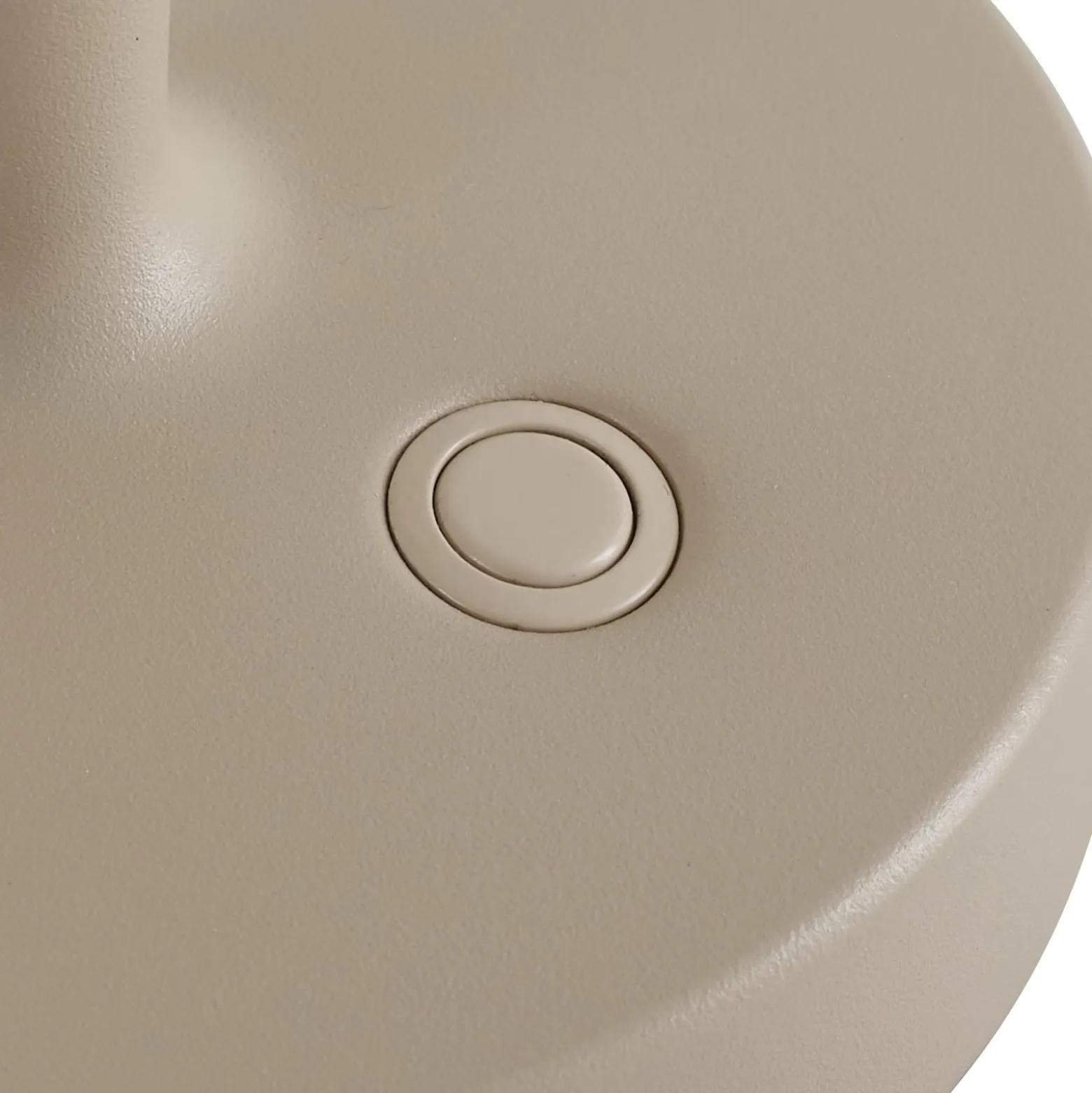 Lucande LED-Akku-Kerzenständer Lea, Vase, beige, 28 cm