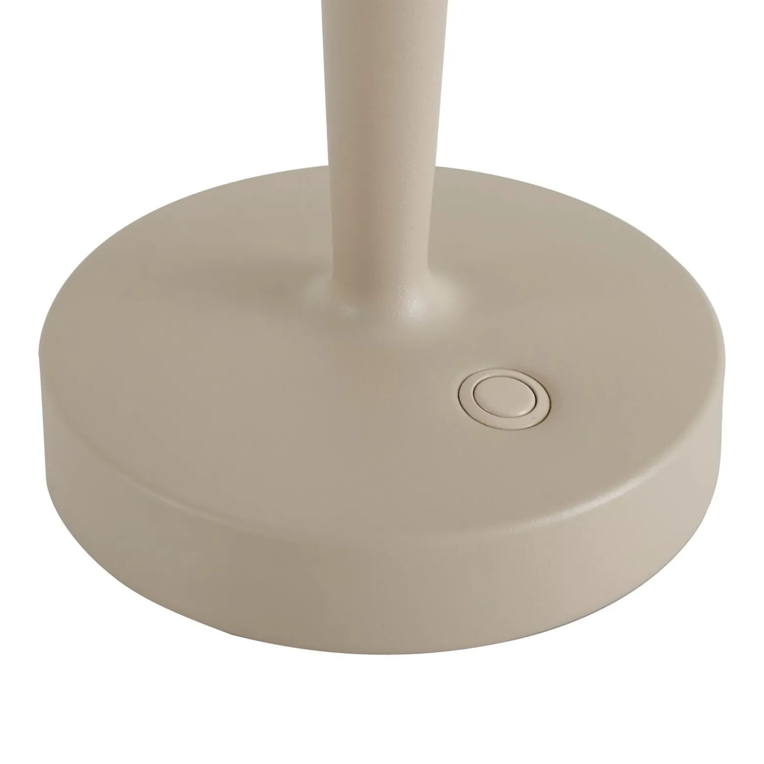 Lucande LED-Akku-Kerzenständer Lea, Vase, beige, 28 cm