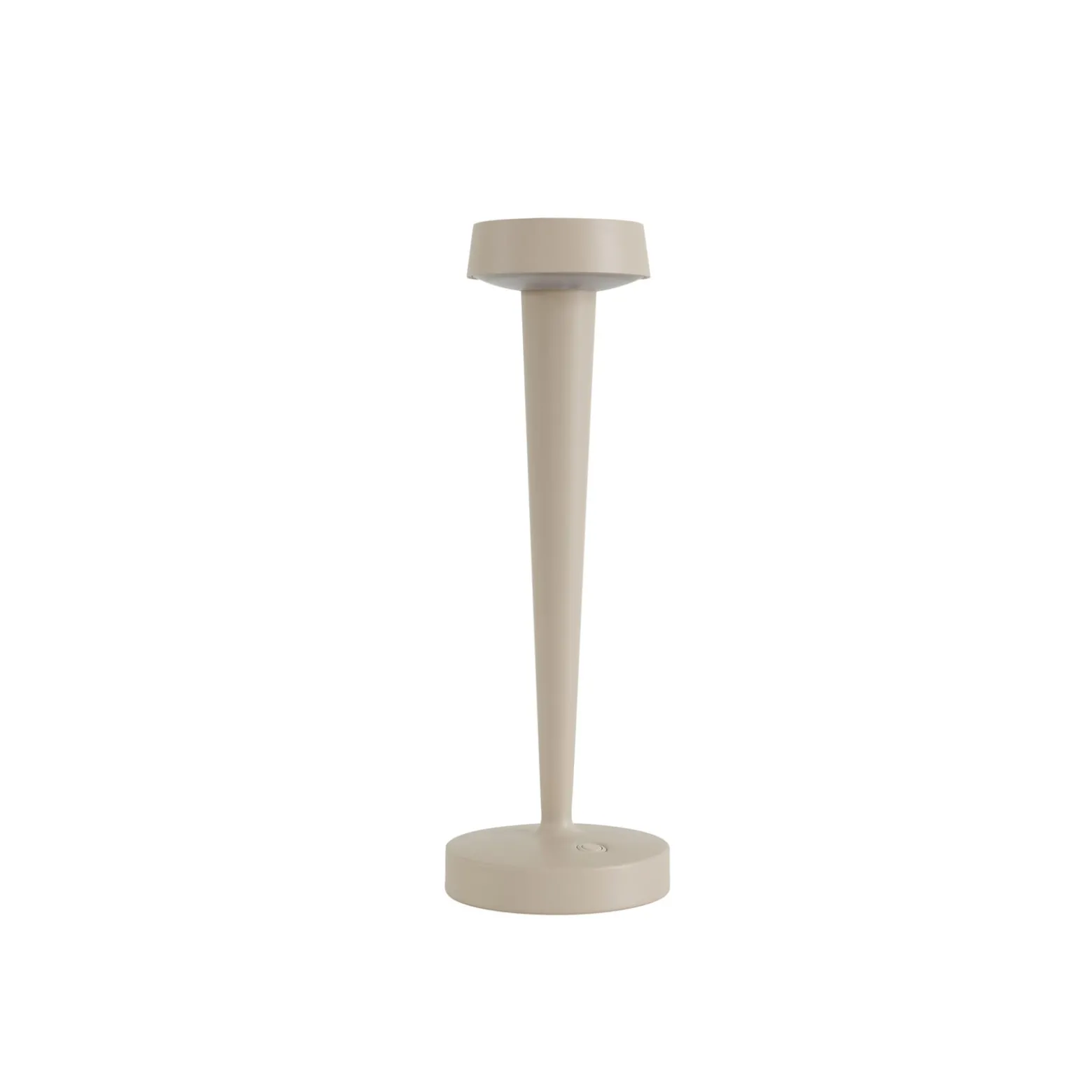 Lucande LED-Akku-Kerzenständer Lea, Vase, beige, 28 cm