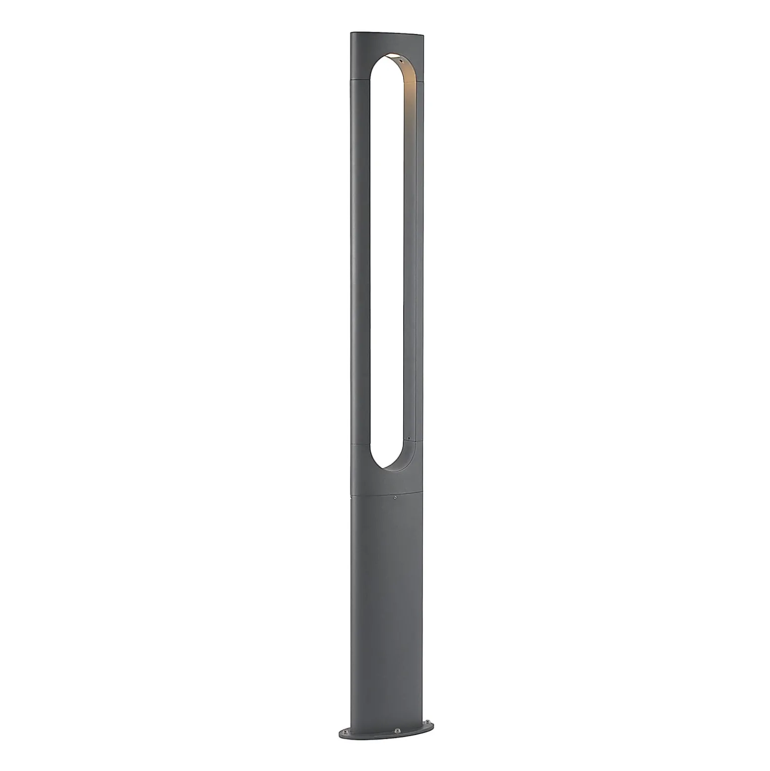 Lucande LED-Außenleuchte Dovino, 150 cm, dunkelgrau, IP65