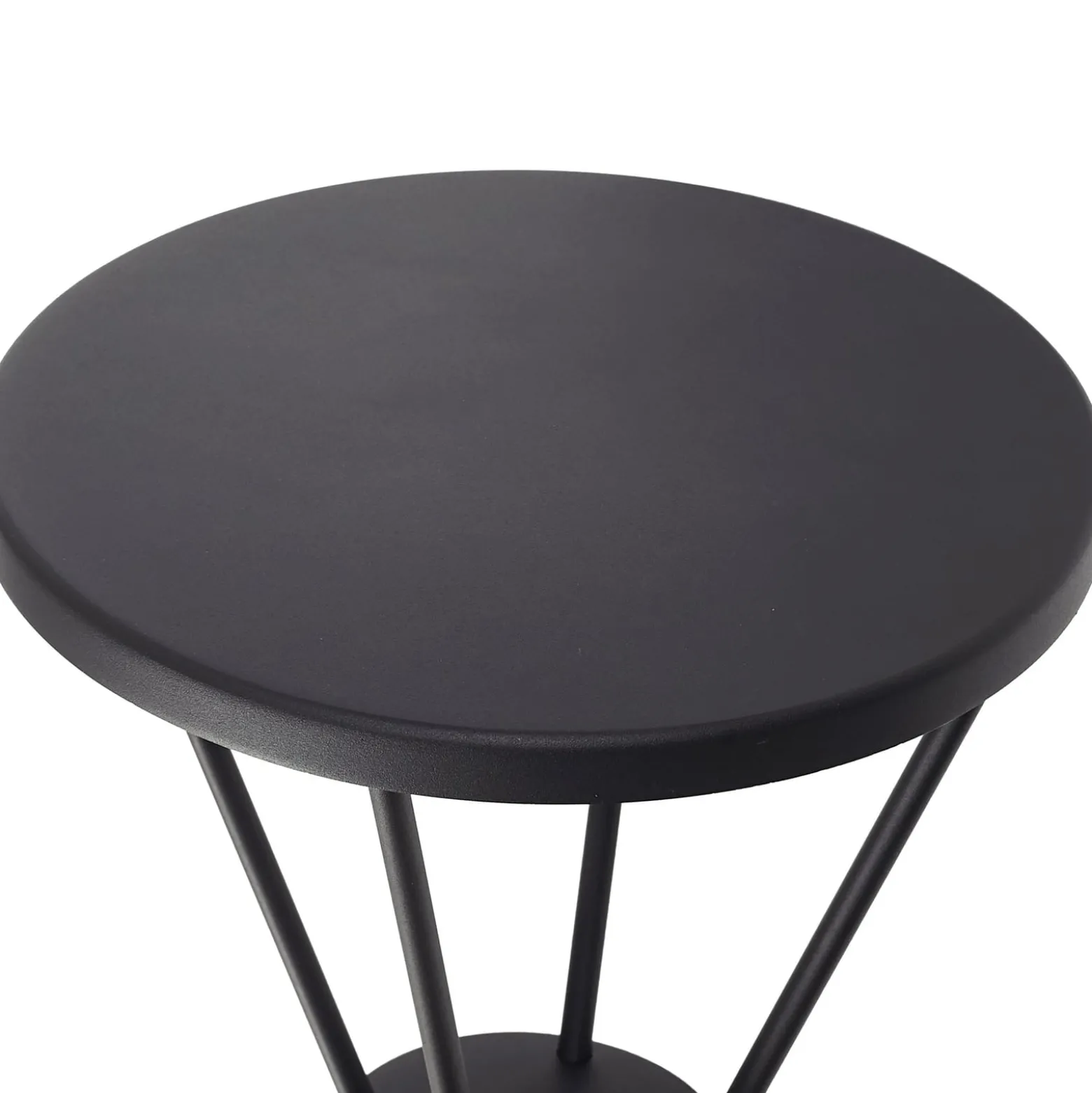 Lucande LED-Außenleuchte Elario, 222 cm, schwarz, Aluminium