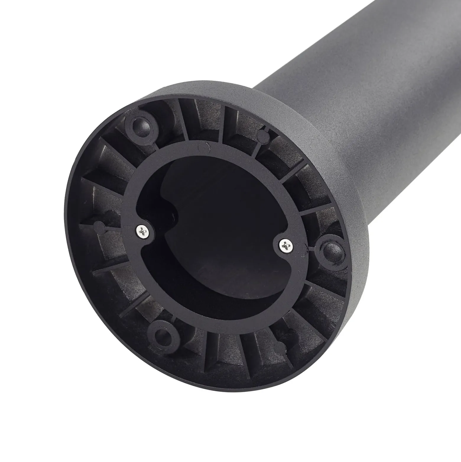 Lucande LED-Außenleuchte Elario, 222 cm, schwarz, Aluminium