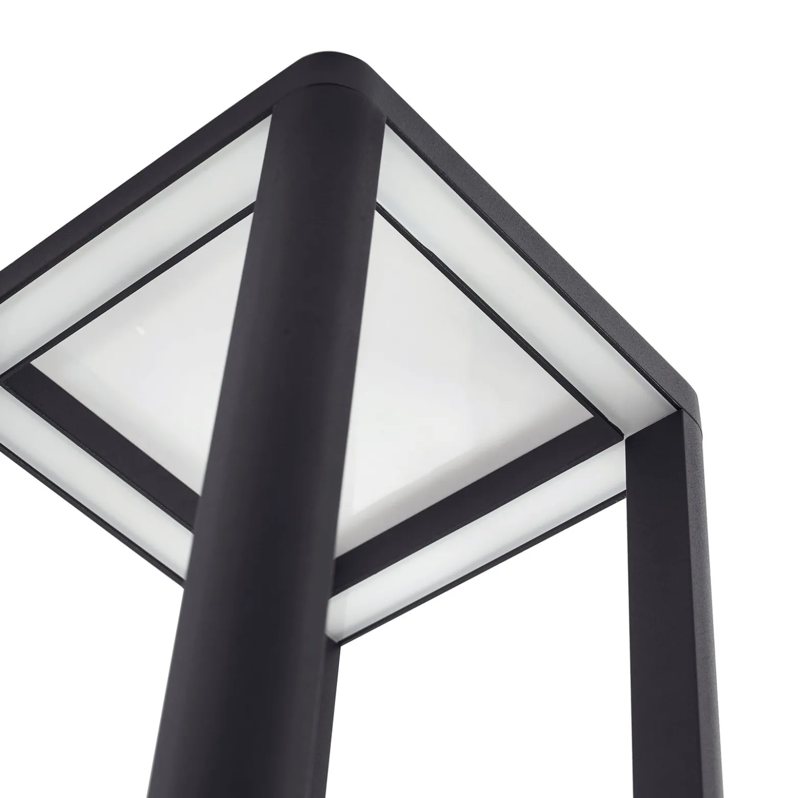 Lucande LED-Außenleuchte Thorvid, Höhe 180 cm, schwarz