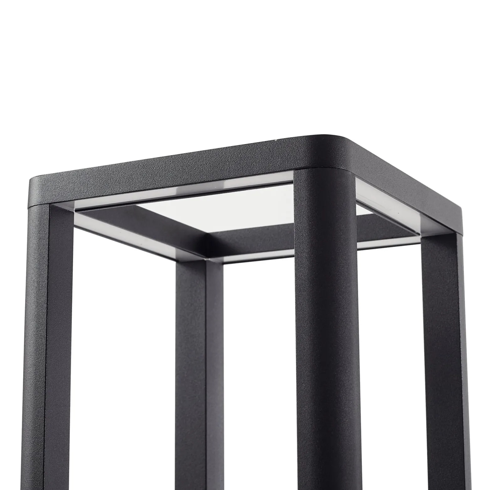Lucande LED-Außenleuchte Thorvid, Höhe 180 cm, schwarz
