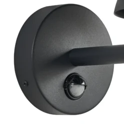 Lucande LED-Außenwandleuchte Montaro, anthrazit, IP54 Sensor