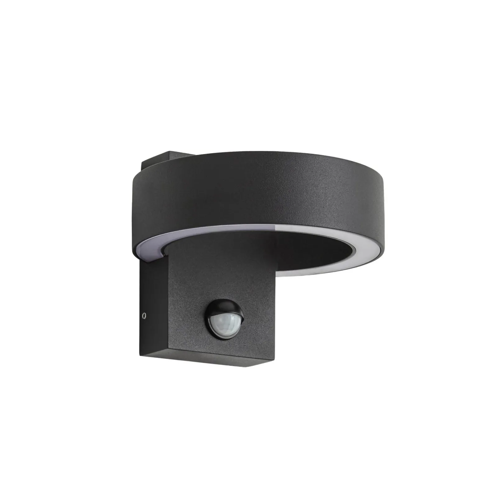 Lucande LED-Außenwandleuchte Nirella, schwarz, CCT, Sensor