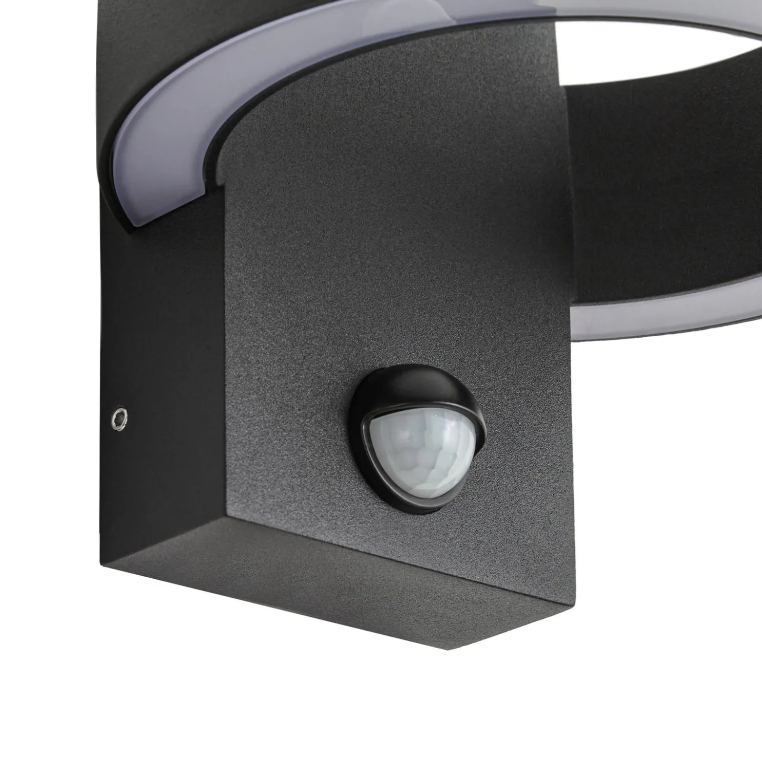 Lucande LED-Außenwandleuchte Nirella, schwarz, CCT, Sensor