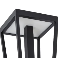 Lucande LED-Außenwandleuchte Lynx, 35,5 cm, schwarz, Sensor