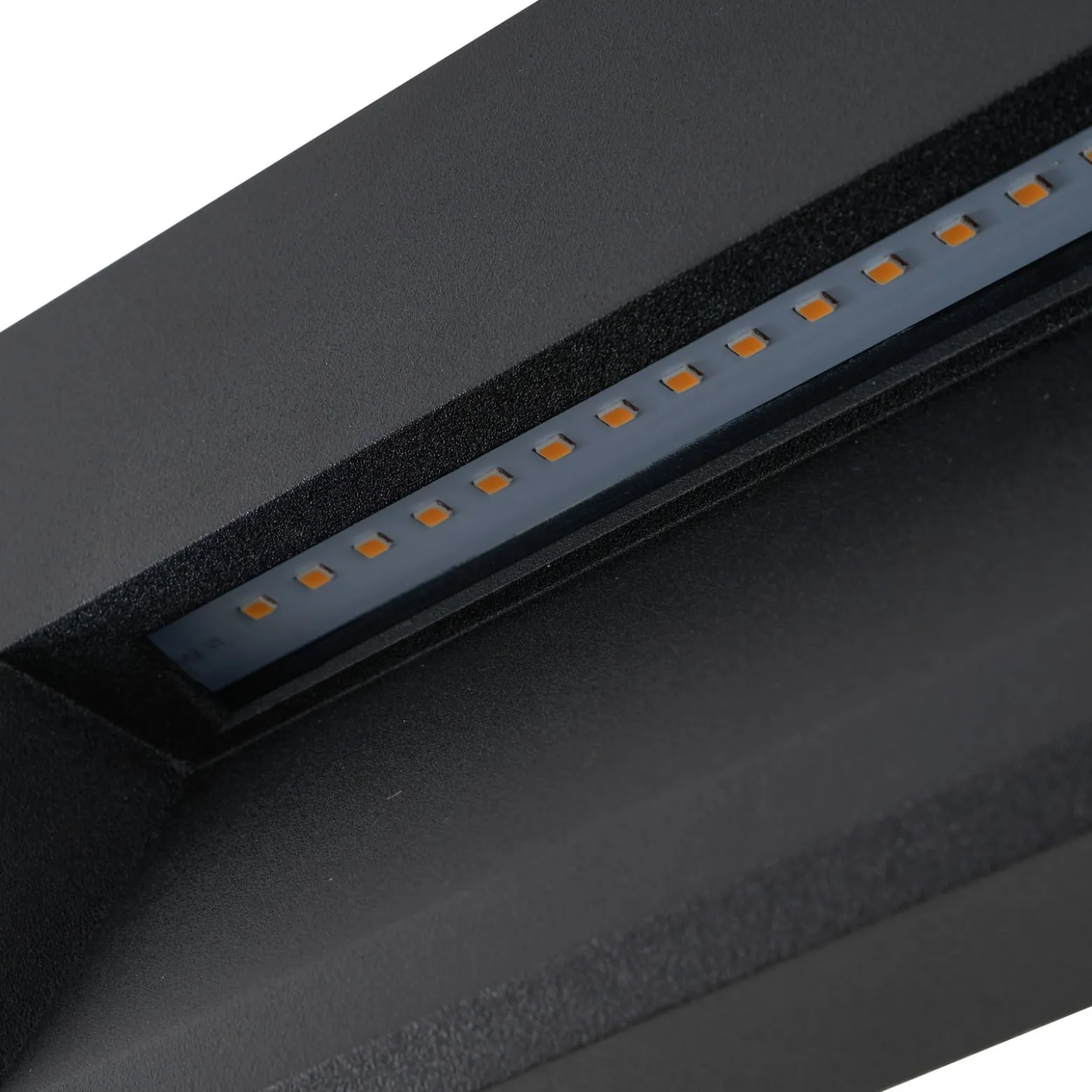 Lucande LED-Außenwandleuchte Weno, schwarz, Aluminium, IP65