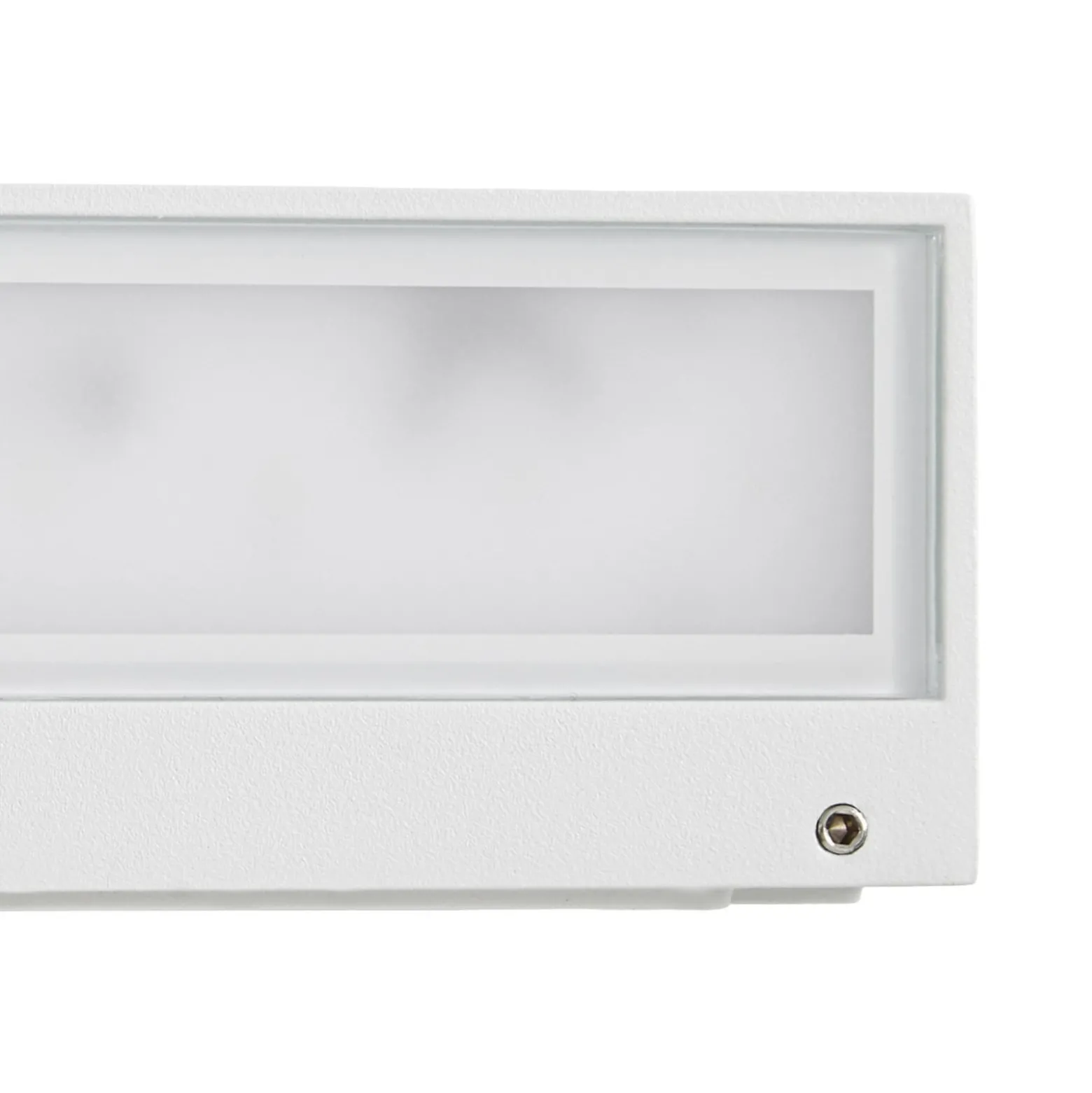 Lucande LED-Außenwandleuchte Lengo, 25cm, weiß, down, 3000K