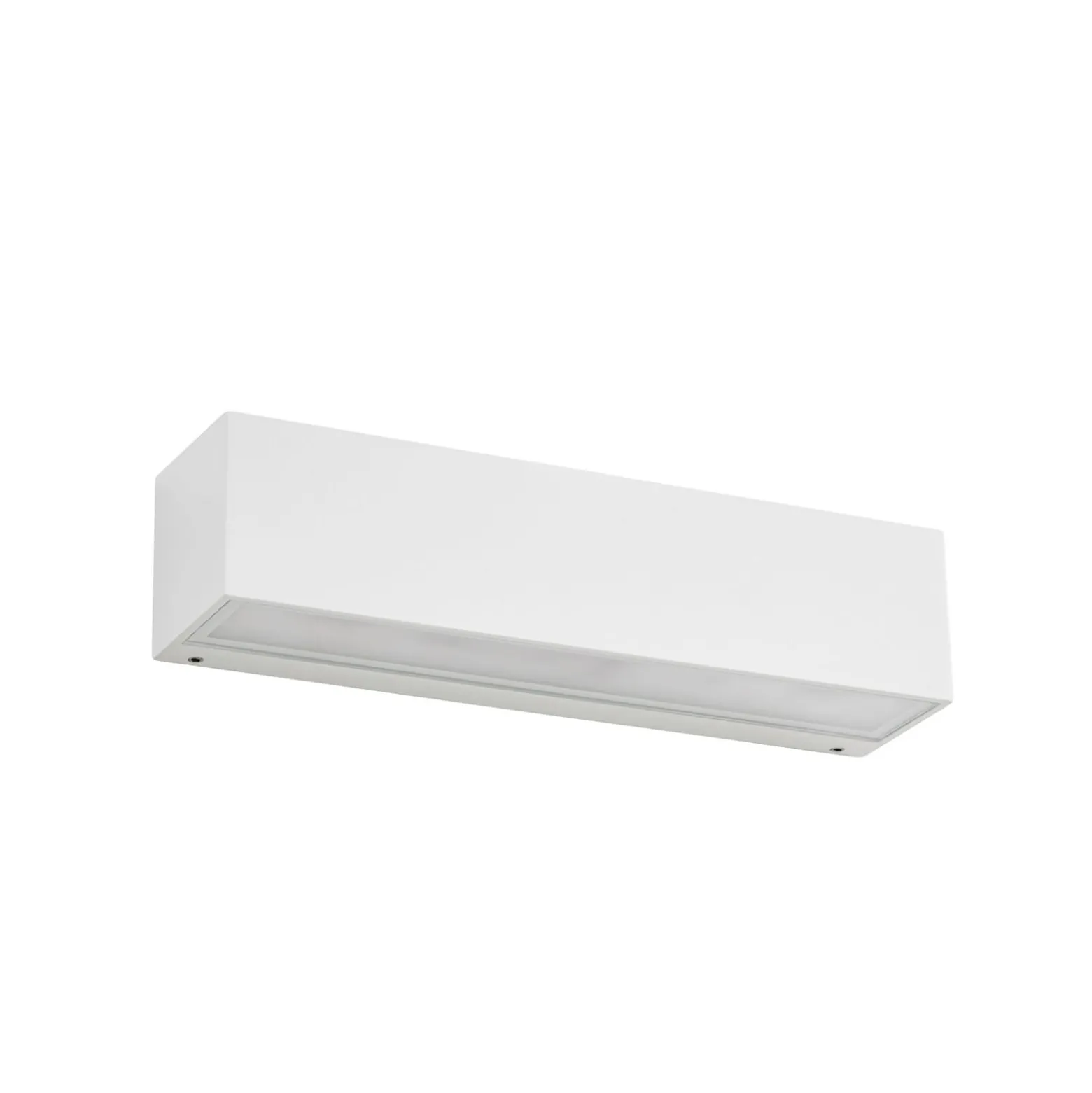 Lucande LED-Außenwandleuchte Lengo, 25cm, weiß, down, 3000K