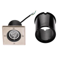 Lucande LED-Bodeneinbauleuchte Jos, eckig, schwenkbar, IP67