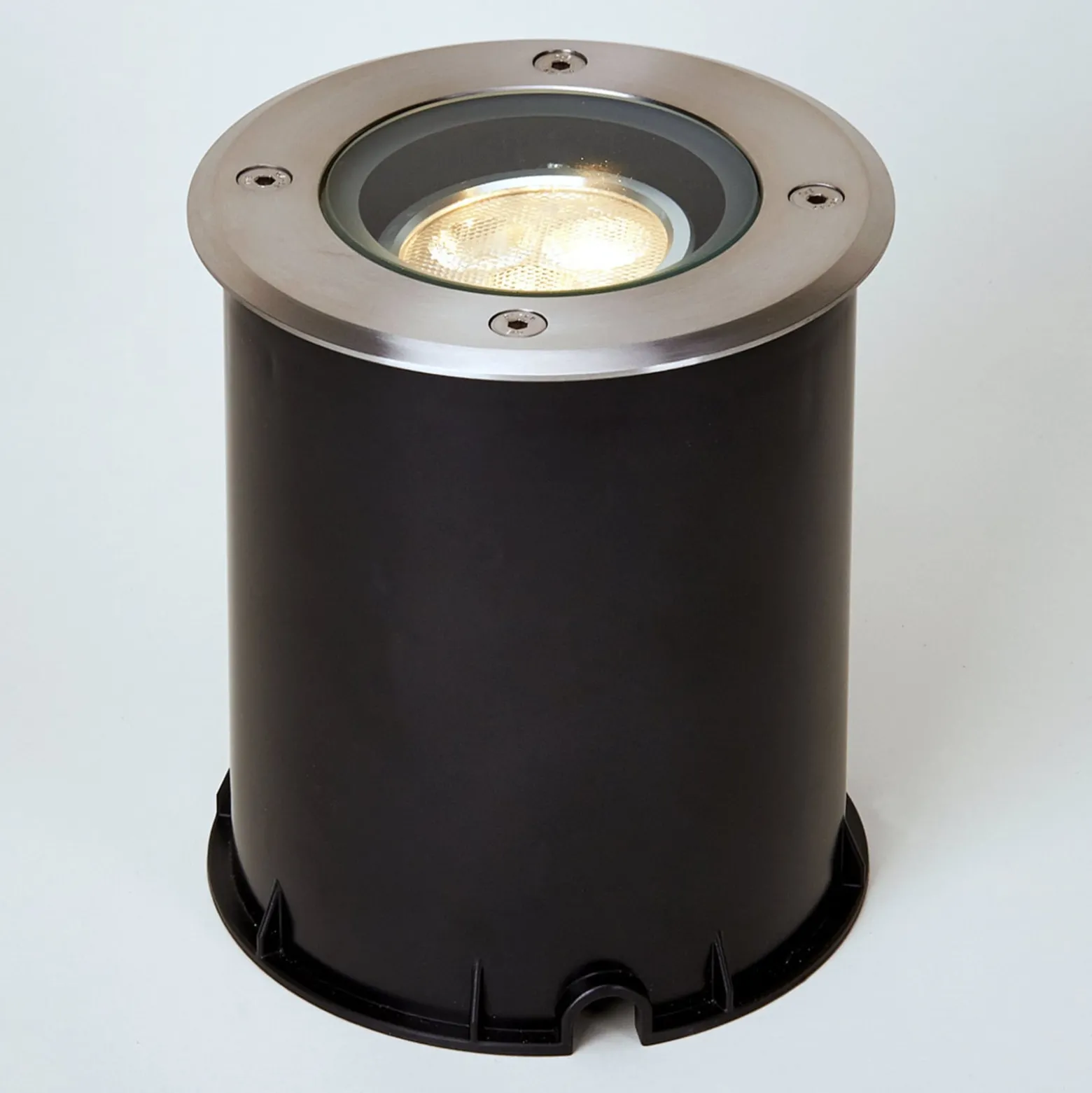 Lucande LED-Bodeneinbauleuchte Jos, rund, schwenkbar, IP67