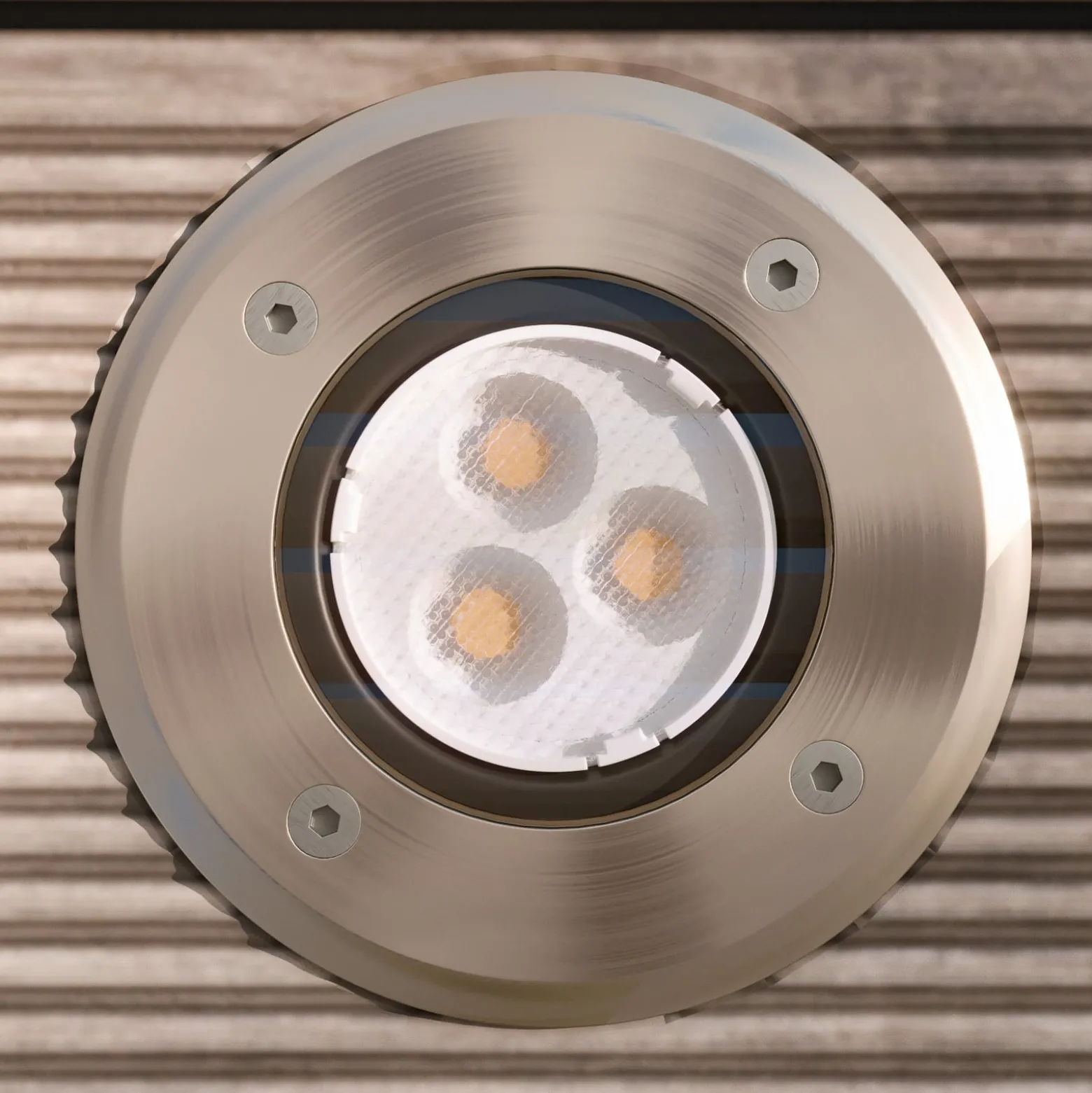 Lucande LED-Bodeneinbauleuchte Ava, Ø 12 cm, rund, IP67