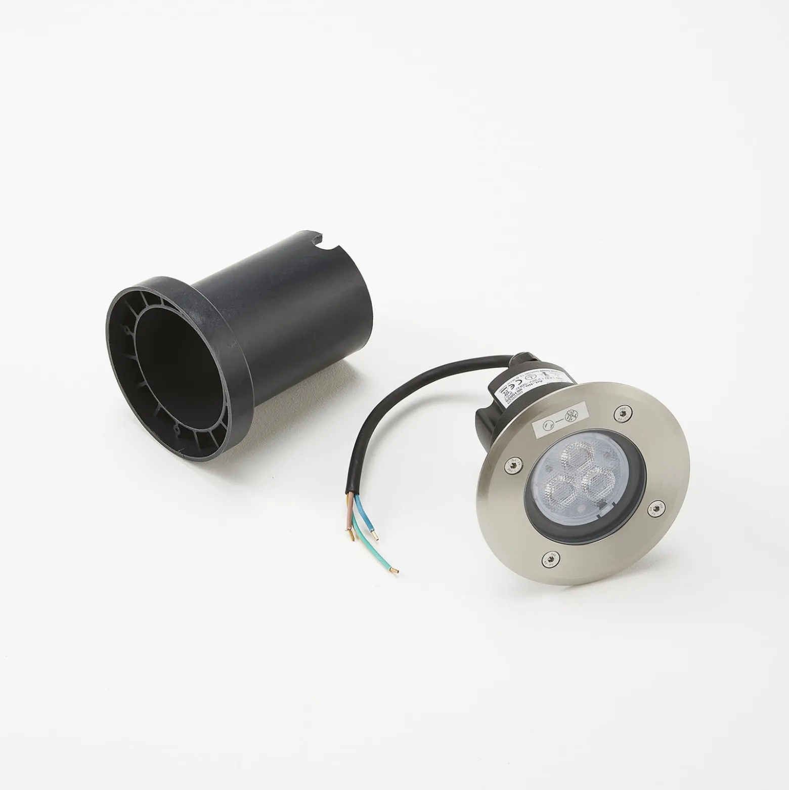 Lucande LED-Bodeneinbauleuchte Ava, Ø 12 cm, rund, IP67
