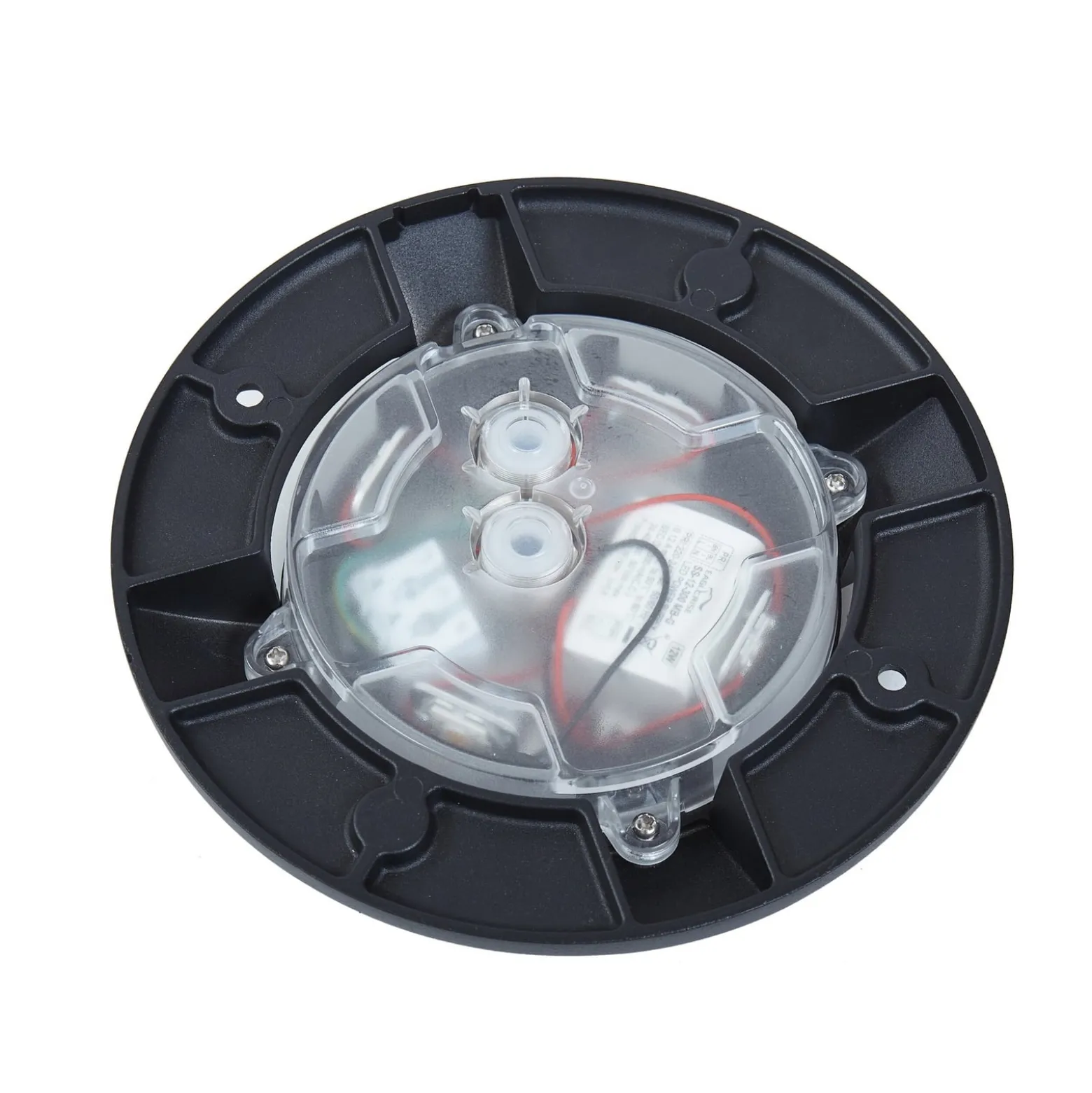 Lucande LED-Bodenstrahler Jeffrey, schwarz, 4 Lichtaustritte
